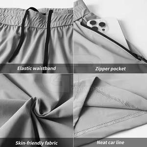 Ensemble de shorts d'entraînement respirants pour hommes, parfaits pour la salle de sport, la course à pied, l'entraînement ou les tenues décontractées d'été, légers, flexibles et confortables - Product Image 5
