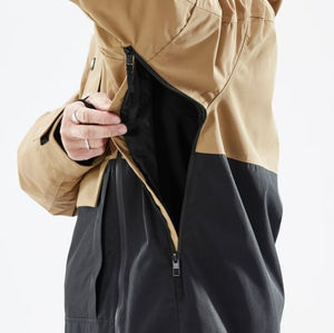 Veste de ski pour homme à fermeture éclair coupe-vent, doublure 3 couches, design personnalisé, haute qualité, imperméable 10000 mm, chaude et résistante aux intempéries - Product Image 4