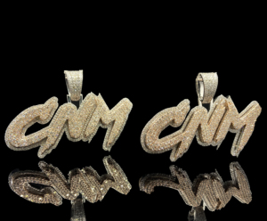 Colgante de Lujo Personalizado para Hombre, Chapado en Oro, con Diamantes, Estilo Hip Hop Urbano - Product Image 3