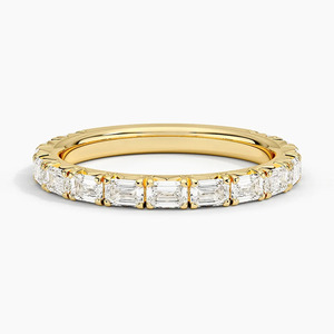 เพชรทรงเหลี่ยมมรกตแบบฝังเต็มวง LR - Product Image 2