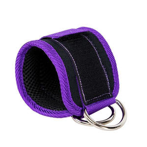 Sangles de cheville ajustables en néoprène sur mesure avec anneau en D pour musculation et fitness, compatibles avec les machines à câble - Product Image 6