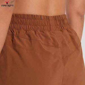 Shorts de bain pour femmes en coton 100% respirant et à séchage rapide, taille haute, vente en gros, été - Product Image 5