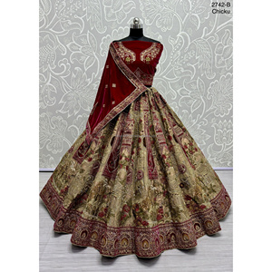 Nupcial Indio Desgaste Terciopelo Colecciones Para Novia Con Zarkhan Trabajo Por Fabzone - Product Image 6