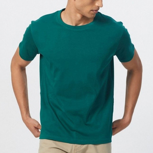 T-shirts décontractés pour hommes de haute qualité, 100% coton, séchage rapide, design uni, logo personnalisable, respirant, pour la salle de sport et l'entraînement - Product Image 1