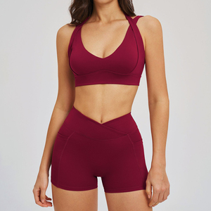 Green 2-Piece Yoga Set With <b>Crop</b> <b>Top</b> High Waist Leggings Seamless Breathable Design 2026 Latest Design - Product Image 4