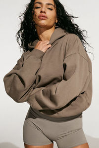 EVERGLOW Women'<b>s</b> Casual Winter Terry Hoodie-Latest Design Full Zip-Up 100% Cotton <b>Tie</b> Dye Breathable ODM - Product Image 4