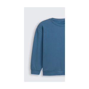 Sudadera de Cuello Redondo para Hombre, 100% Algodón, 240g, Ecológica, Transpirable, con Logotipo Estampado en Relieve en la Parte Delantera, Personalizable, Color Sólido - Product Image 3