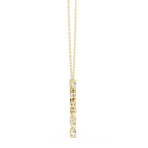 Collar con Diamantes Cultivados en Laboratorio de Formas Mixtas, Corte Marquise, Corte Princesa, Corte Pera, Corte Esmeralda, DEFVVS, Oro Sólido de 14K, Regalo de Boda, ODM - Product Image 5