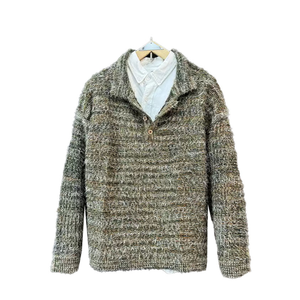 Pull à col haut personnalisé avec logo pour homme, pull en tricot surdimensionné, vêtements pour homme, pull respirant, nouveau design, pulls en laine - Product Image 1