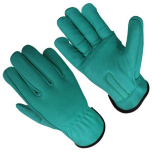 Gants de conduite confortables en cuir de vachette grainé robuste, protection des mains pour la sécurité industrielle, gants de travail souples - Product Image 5