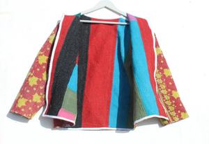 Veste Kantha vintage pour femmes Veste en patchwork Veste unique pour femmes - Product Image 3
