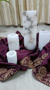 Handmade High-quality Natural Onyx Alabaster Christmas <b>Candlestick</b> Holder Aromatherapy Jar Customizable Home Decoration SARTE - Product Image 5