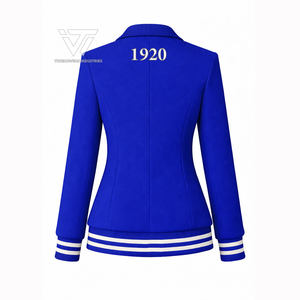 Chaqueta Universitaria Elegante Bordada Personalizada de la Hermandad Zeta Phi Beta, Abrigo, Artículos Griegos - Product Image 2