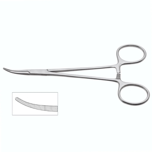 Pinzas Delicadas Crile de 5-1/2″ (14cm) Curvas, Pinzas Hemostáticas Delicadas con Mordazas Totalmente Dentadas para Cirugía Facial de Vaslcare - Product Image 1