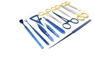 Juego de Instrumentos para Blefaroplastia y Cirugía de Párpados, 13 Piezas, Acero, Manual, de KAHLU ORTHOPEDIC - Product Image 1
