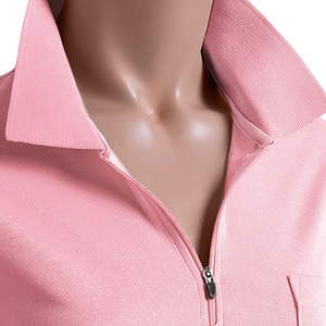 T-shirt de golf pour femme respirant, écologique, à séchage rapide, en coton tricoté, à manches courtes, coupe ajustée, décontracté, pour le sport en plein air - Product Image 4