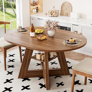 Mango Wood Round Dining <b>Table</b> Handcrafted Wholesale | Aqdus Saleem - Product Image 1