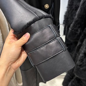 Hot Selling Suede <b>Leather</b> Long <b>Coat</b> Wholesale Sheepskin Long <b>Coats</b> Custom High Quality Real <b>Leather</b> Jackets For Women's - Product Image 3