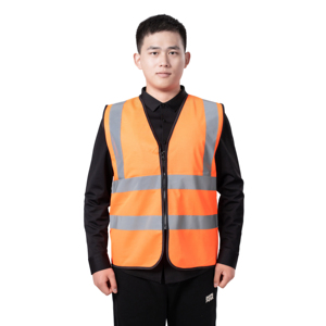 เสื้อกั๊กนิรภัยกันน้ำ ANSI Class 1 ผ้าไนลอน ระบายอากาศ น้ำหนักเบา แห้งเร็ว ขายดี พร้อมแถบสะท้อนแสงมองเห็นได้ชัดเจน ซิปด้านหน้า - Product Image 2