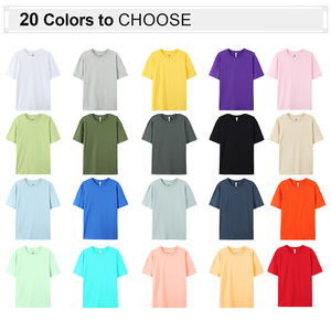 T-shirt en tricot à col rond et manches courtes pour homme, couleur unie, coupe décontractée, style uni teint - Product Image 2