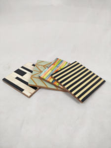 Decorative Eco-Friendly Modern Wood <b>Coasters</b> Placemats Custom Tea Coffee Beer Wine <b>Glass</b> Cup Display Fancy Decoration - Product Image 5