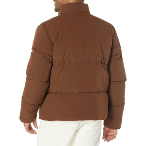 Men's Casual Winter Warm Hooded Puffer Jacket High Quality Fabric Custom Zipper Pockets Stand New Fashionable Plus Size - Product Image 2