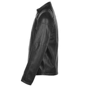 Apparelzest - Chaqueta de Cuero PU para Hombre, Precio Razonable, Forro Polar, Diseño de Camuflaje, Parte Delantera Completamente Forrada, Transpirable, Cálida para Invierno - Product Image 4