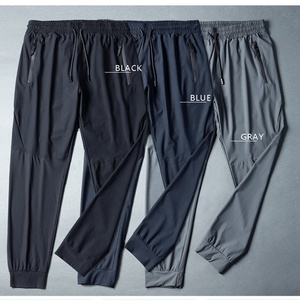 Vente en gros, pantalon de jogging personnalisé pour homme, pantalon de survêtement en tissu et toile de couleur unie, pantalon de jogging de style décontracté - Product Image 4