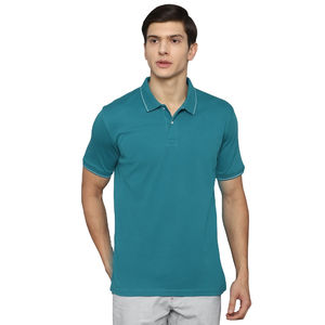 Camiseta Polo de Manga Corta para Hombre, 100% Algodón, Transpirable, Diseño Sólido Informal, Tallas Grandes, Logotipo Bordado - Product Image 1