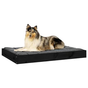 Cama para Perro de Madera de Pino Negro Sólido, Resistente y Duradera - Product Image 6