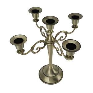 Candelabro Nuevo Chapado en Oro para Navidad, Decoración Interior de Lujo, Iluminación Romántica para Mesa de Comedor, Candelabro Clásico para Decoración del Hogar - Product Image 3