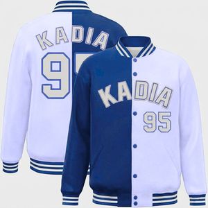 Streetwear <b>Canvas</b> Varsity Bomber <b>Jacket</b> Contrast Colors Button Custom Logo Windproof Breathable Men's <b>Jackets</b> - Product Image 5