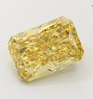 Diamante Cultivado en Laboratorio Certificado IGI de 4.54 CT, Corte Radiante, Amarillo Intenso Fantasía, Claridad VS1, 607396730, Joyería ROYAL GEMS