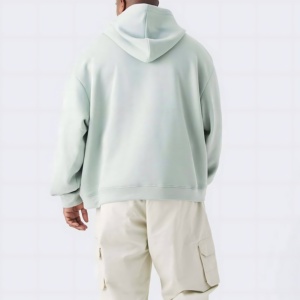 Sudaderas con Capucha Gris Claro, Diseño Minimalista, Tela Suave, Cómodas para Uso Diario, Estilo Urbano Esencial, Corte Relajado - Product Image 4