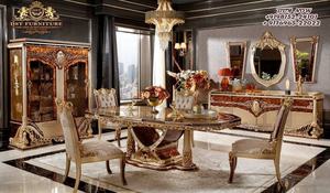 Muebles de Comedor de Diseño Lujoso con Tallado de Lujo, Diseño Turco, Muebles de Comedor de Alta Calidad, Mesa de Comedor de Estilo Vintage, Reino Unido - Product Image 2