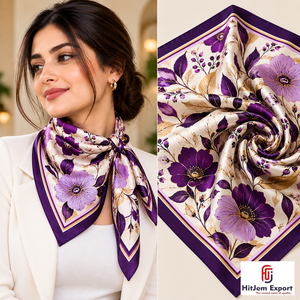 Fabricante Mayorista de Pañuelos Cuadrados Premium, OEM ODM, Tela Ligera y Suave, Accesorios de Moda, Diseño Personalizado, Proveedor con MOQ Bajo - Product Image 5