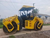 Rouleau compresseur vibrant d'occasion Bomag BW202AD de 12 tonnes à double roue en acier, prix bas, Bomag d'origine