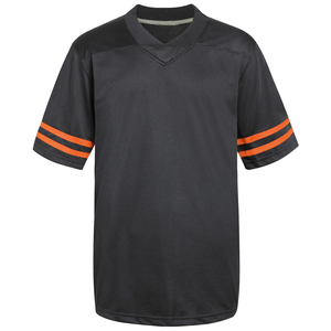 Maillot de football américain respirant 100 % polyester en maille, impression par transfert thermique, manches courtes, personnalisable avec nom, numéro et logo, vente en gros pour adultes - Product Image 2