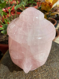 Statue de Bouddha en quartz rose sculptée à la main, sculpture en cristal, Feng Shui, religieuse, anti-anxiété, fabricant OEM ODM - Product Image 5