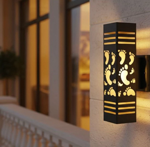 Wall light Square / Rectangular Viet Nam CM Decor steel/inox Living Room / Bedroom / Hallway Flush Mount 3500K (Warm White) LED - Product Image 3