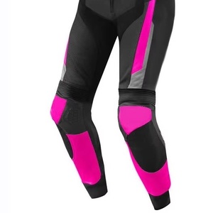 Pantalones de Motociclismo para Mujer, Color Negro y Rosa, Transpirables, con Protección, para Adultos, para Todas las Estaciones - Product Image 6