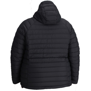 <b>Men's</b> <b>Black</b> Hooded Puffer Jacket Windproof polyester wadding Casual Winter Wear Regular Fit Polyester Material <b>men</b> bubble coat - Product Image 2