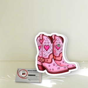Pestañas Magnéticas Acrílicas de Marca Privada, Estilo Botas Vaqueras Rosas, Herramientas para Pestañas, Placas para Pestañas con Forma de Corazón y Flor, Extensión de Pestañas de Acero Inoxidable - Product Image 2