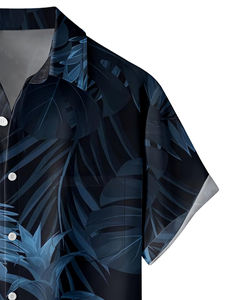 Chemises Hawaïennes en Satin Tricoté Respirant pour Hommes, Personnalisables (Couleur et Logo), Manches Courtes Décontractées, Prêtes pour la Sublimation – Collection Automne - Product Image 3