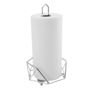 Rustic Matte Black Chicken Wire Paper Towel <b>Holder</b> - Vintage Farmhouse <b>Kitchen</b> <b>Roll</b> Stand with Protective Cage - Product Image 6