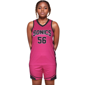 Custom Women's Basketball Jersey for Printing Ready to Ship <b>Mesh</b> Breathable Basketball Tank <b>Top</b> Bulk Stock Female Team Shirts - Product Image 1