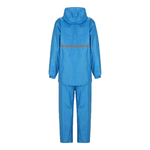 ชุดกันฝนแบบ unisex สีน้ำเงิน แขนยาว ผ้าโพลีเอสเตอร์ สำหรับทุกฤดู เหมาะสำหรับกิจกรรมกลางแจ้ง ชุดกันฝนฤดูร้อน ผ้าโพลีเอสเตอร์/ไนลอน แบบยาว - Product Image 1