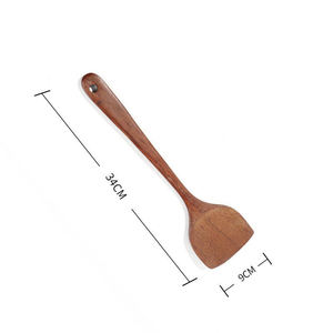 Rose <b>Gold</b> Plated Wood Serving <b>Spoon</b> with Long Handle 10ml Capacity Mirror Polish Modern Design Eco-Friendly - Product Image 3