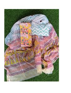 Traje Tradicional de Algodón para Mujer con Tela de Algodón Puro para Uso Festivo y Comodidad Durante Todo el Día, Estilo Étnico - Product Image 4