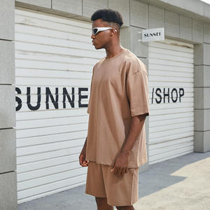Wholesale Custom Men Summer <b>Set</b> OEM Manufacturer Private Label Supplier Bulk Production 210GSM Waffle <b>Knit</b> Comfort Kit - Product Image 4